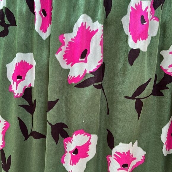 ANTHROPOLOGIE Green Floral Dress   Size XS - Picture 7 of 7